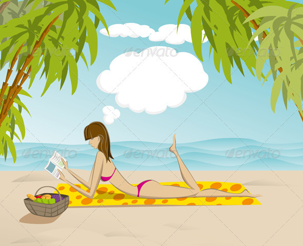 Woman Reading The Book