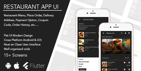 Flutter Restaurant App Template