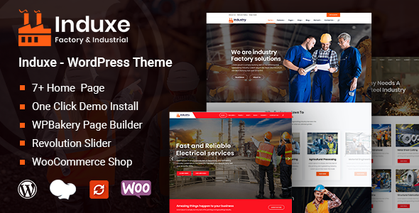 Induxe – Factory and Industry WordPress