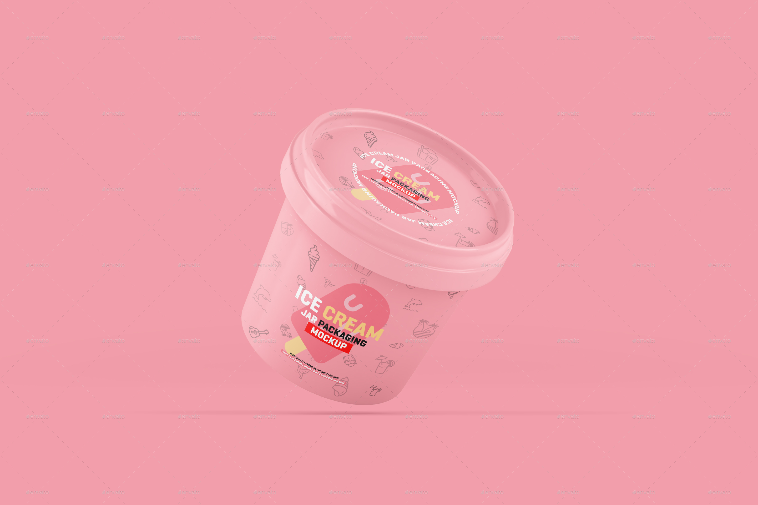 Download Ice Cream Jar Packaging Mockup by Mockup_Guy | GraphicRiver