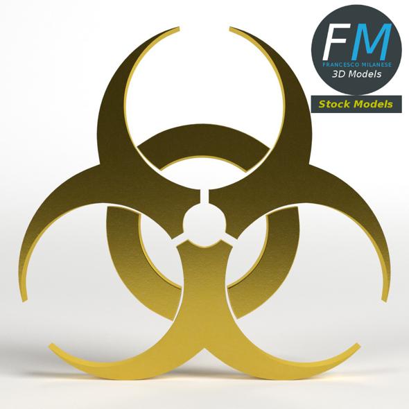 Biohazard symbol - 3Docean 25691906