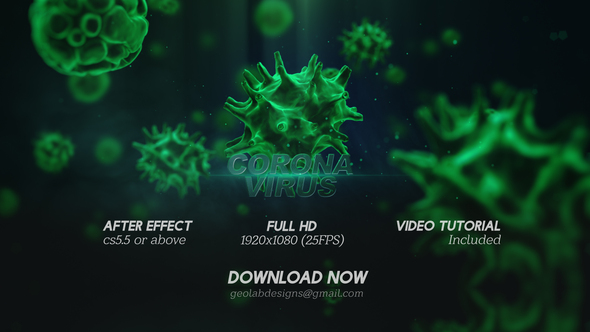 Corona Virus TitleslVirus - VideoHive 25700400