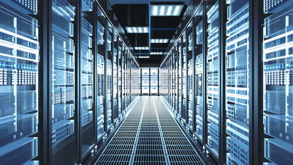 Digitalization of Information Flow Moving Through Rack Servers in Data Center alt