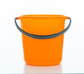 Cleaning bucket orange color isolated against white background, - PhotoDune Item for Sale
