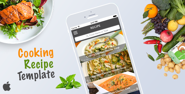 Cooking Recipe Template - CodeCanyon 15872159