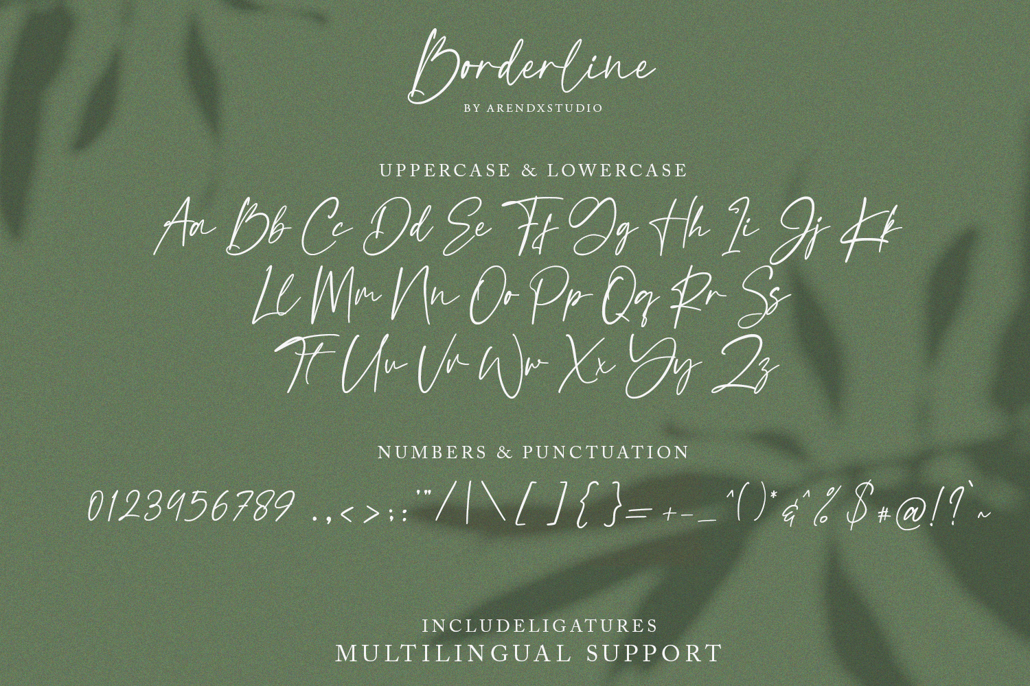 Borderline Calligraphy Font, Fonts | GraphicRiver