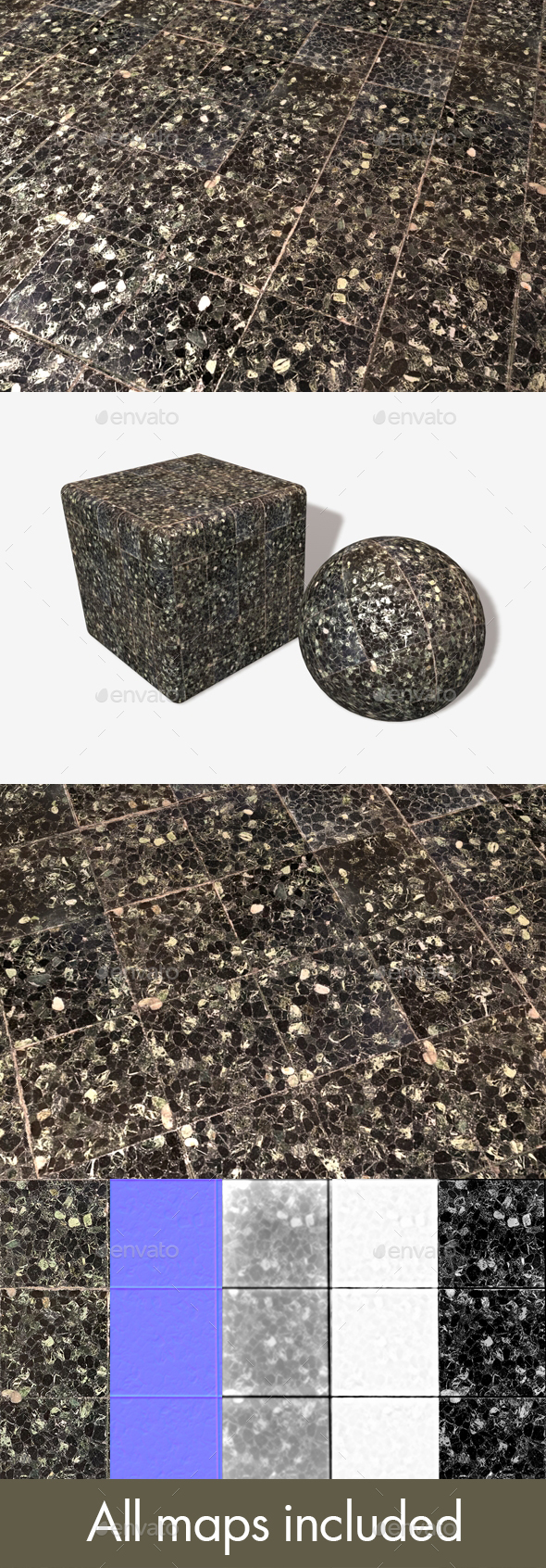Dark Marble Tiles - 3Docean 25708497