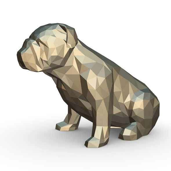 English bulldog figure - 3Docean 25710044