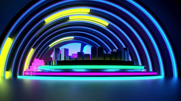 Abstract VJ Stage Background
