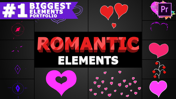 Romantic Elements | Premiere Pro MOGRT