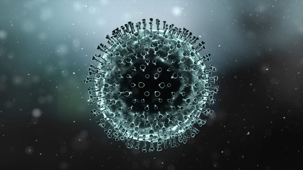 Virus And Particles Organic Movement Under Electron Microscope alt