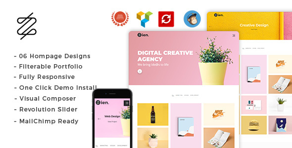 Zien – Portfolio WordPress Theme