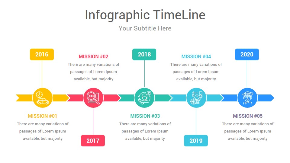 Timeline Infographics-Diagrams PowerPoint Template, Presentation Templates