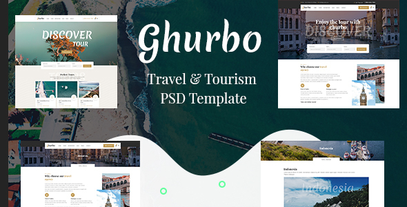 Ghurbo -TravelTourism PSD - ThemeForest 25699146