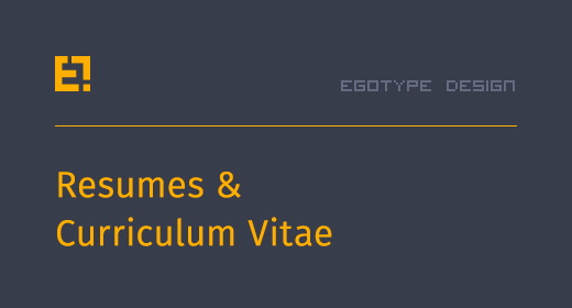 Egotye Resume Designs