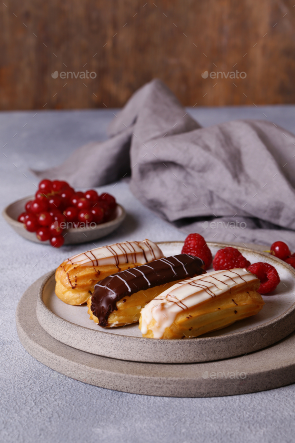 Choux Pastry Eclairs