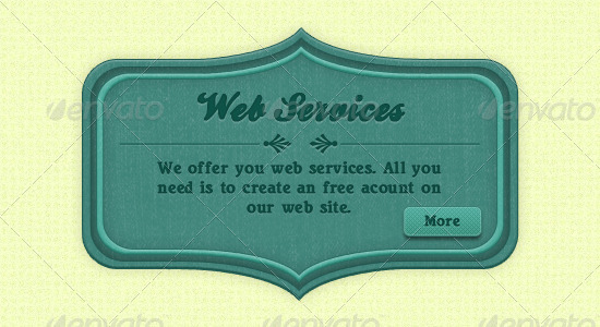 Retro Web Boxes, Web Elements | GraphicRiver