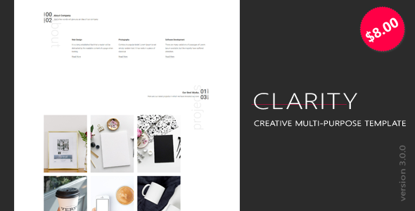 Clarity - MinimalCreative - ThemeForest 23251307