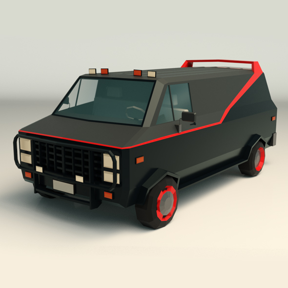 Low Poly A-Team - 3Docean 25731597