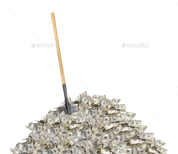 Money pile - Stock Photo - Images