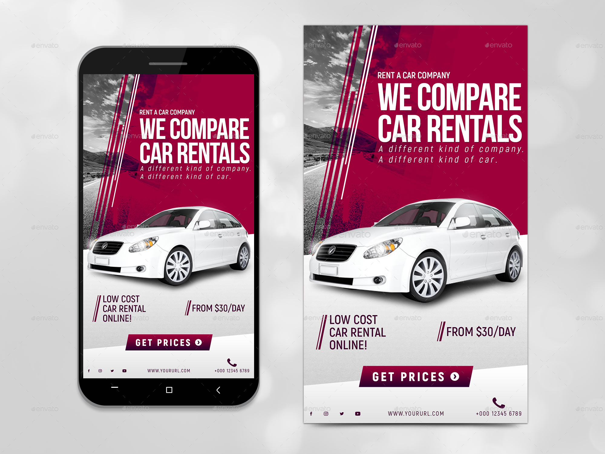 Instagram Car Stories by BeatusGraphics GraphicRiver
