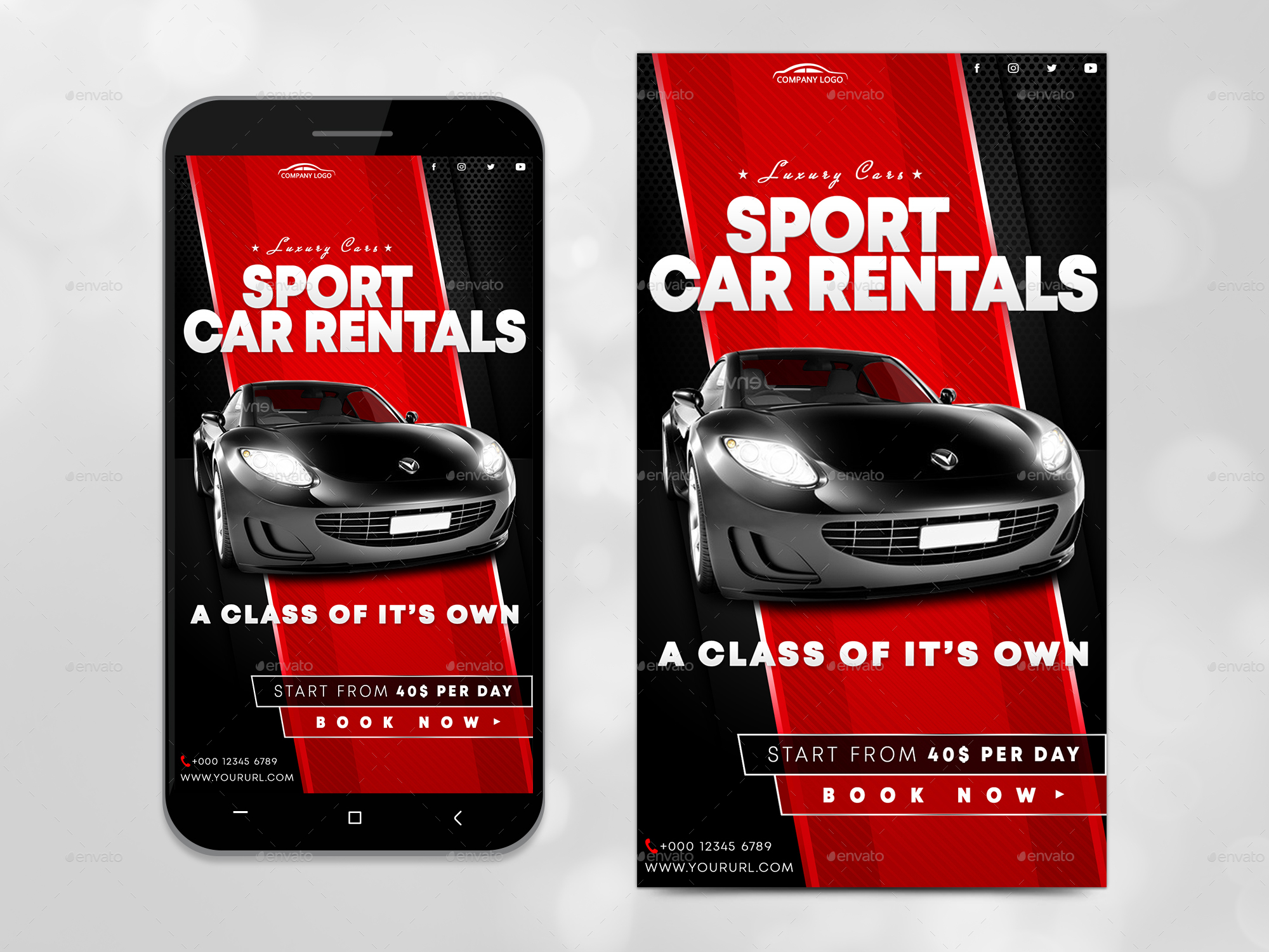 Instagram Car Stories by BeatusGraphics GraphicRiver