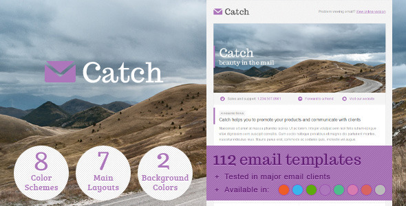 Catch Email Template - ThemeForest 2433374