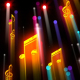Music Notes Colorful Rays - VideoHive Item for Sale
