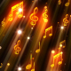 Music Notes Gold Rays - VideoHive Item for Sale