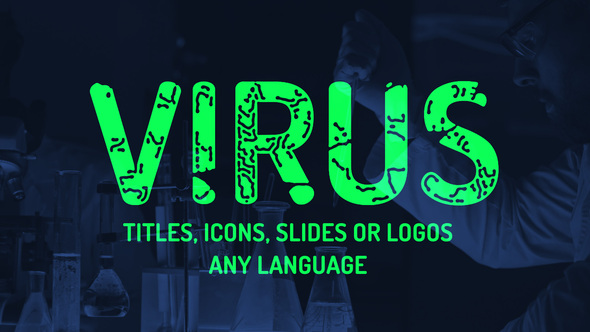Virus titles logo - VideoHive 25737875
