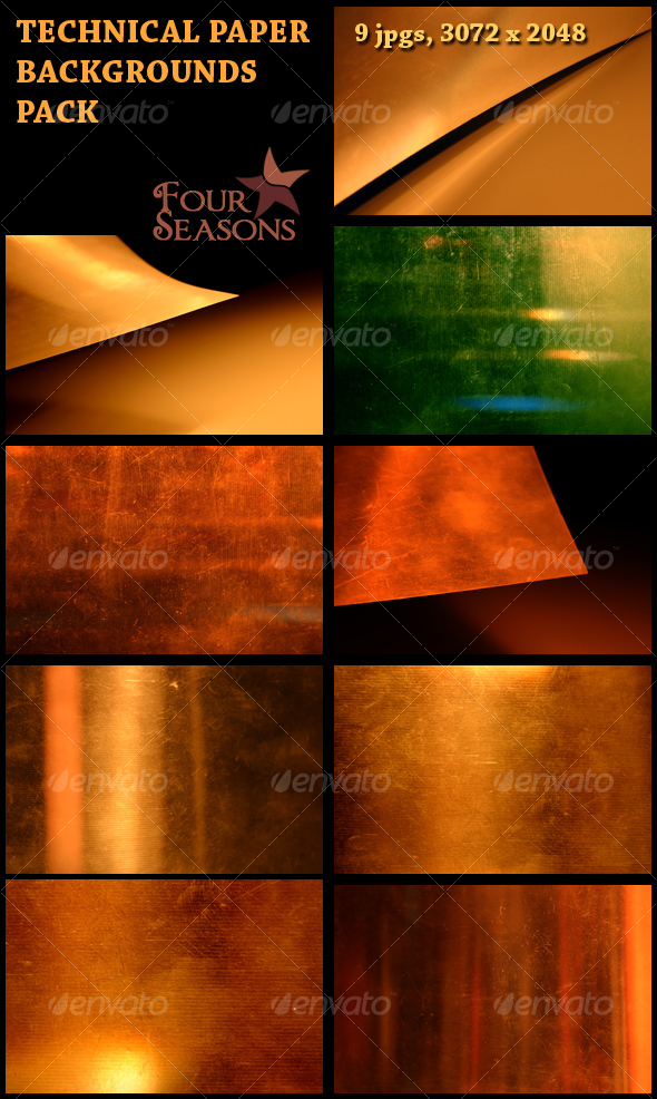 Technical (plastic) papers pack - Paper Textures