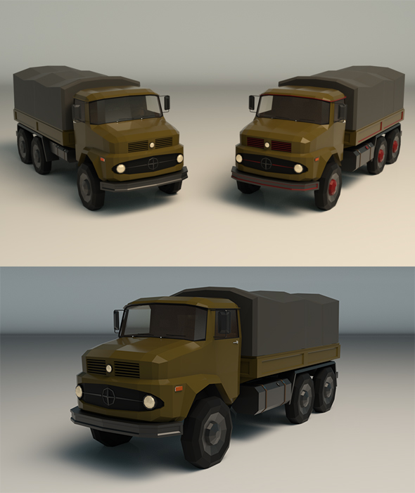 Low Poly Military - 3Docean 25741677
