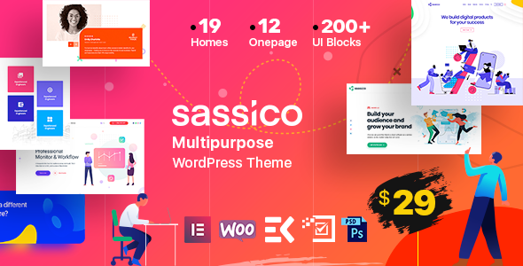 Sassico Multipurpose Saas Startup Agency WordPress Theme