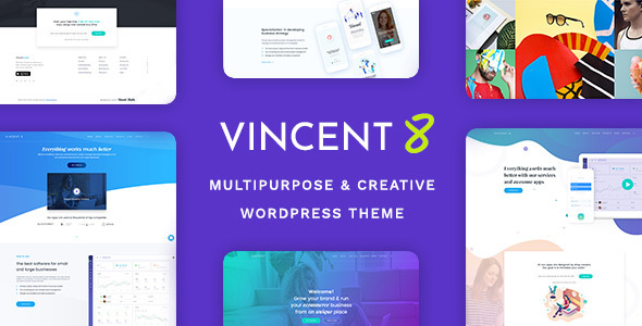 Vincent Eight | Responsive Multipurpose WordPress Theme