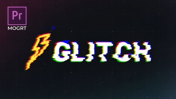 Glitch Logo Premiere Pro MOGRT