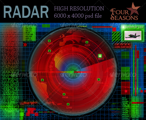 Abstract radar illustration - Tech / Futuristic Backgrounds