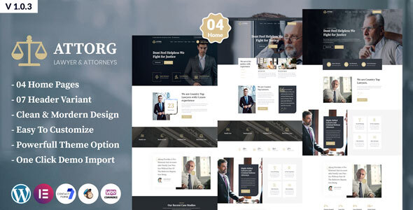 Attorg – Attorney & Lawyer WordPress Theme