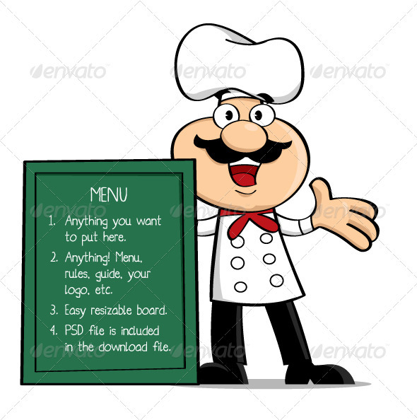 Happy Chef - Characters Vectors