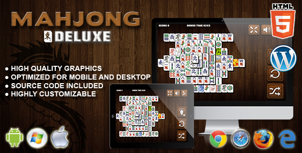 Mahjong Deluxe - CodeCanyon 8218152