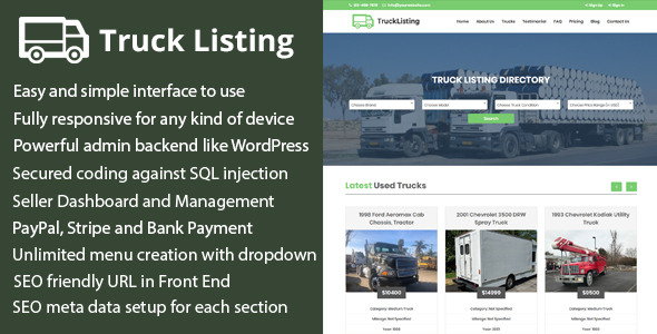 Trucklisting - Truck Listing Multi-Vendor Directory CMS