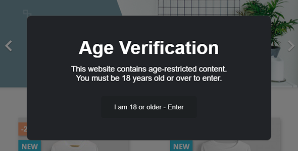 Prestashop Age Verification