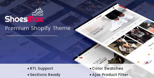 ShoesMax – Minimal Shoes Store Shopify Sections Theme