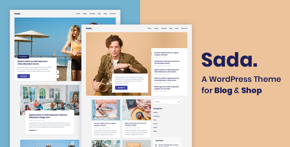 Sada - A WordPress Theme For Blog & Shop