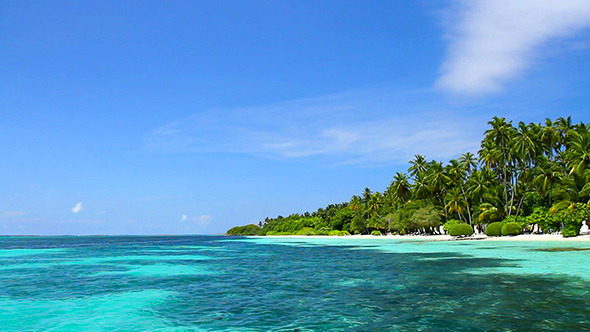 Exotic Vacation Landscape At Maldives, Stock Footage | VideoHive