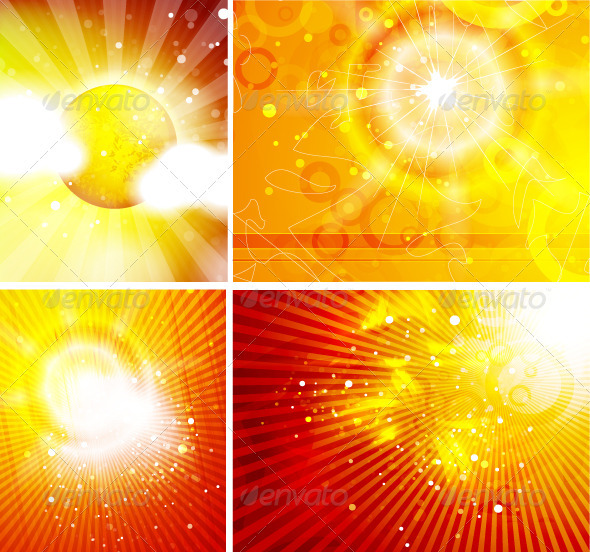 Shiny Sun Backgrounds - Nature Conceptual