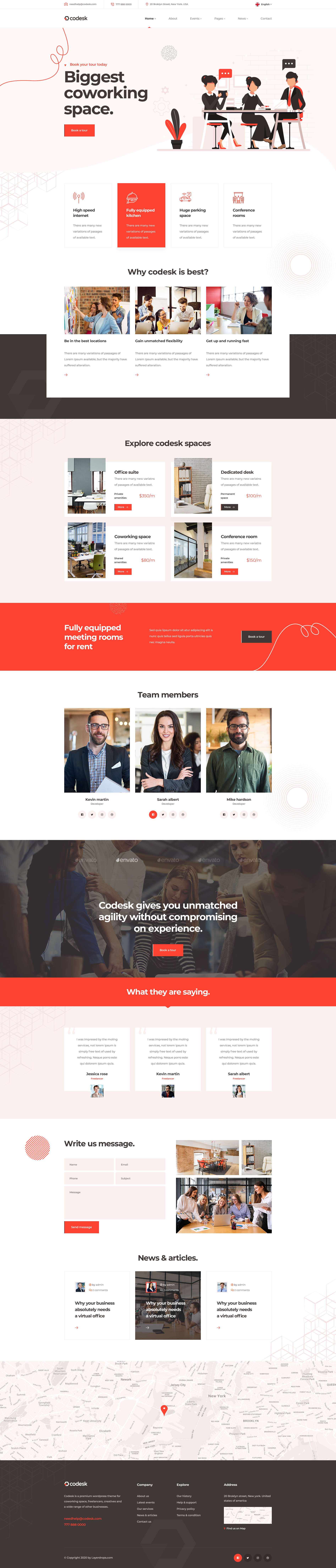 Codesk - Coworking Space PSD Template by Layerdrops | ThemeForest