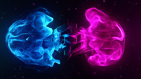 Flowing Particles Explosion - VideoHive 25779212