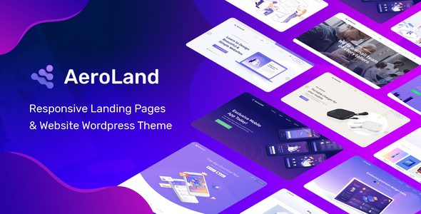 AeroLand -  App Landing Software Website WordPress Theme