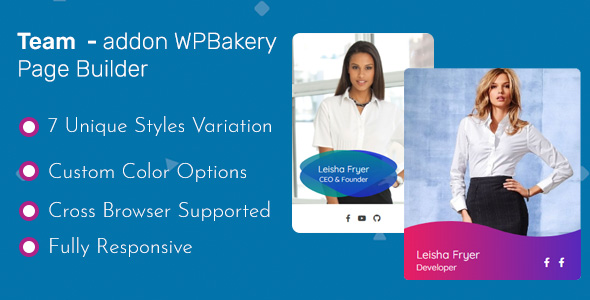 Team – Addon WPBakery Page Builder (Formerly Visual Composer)