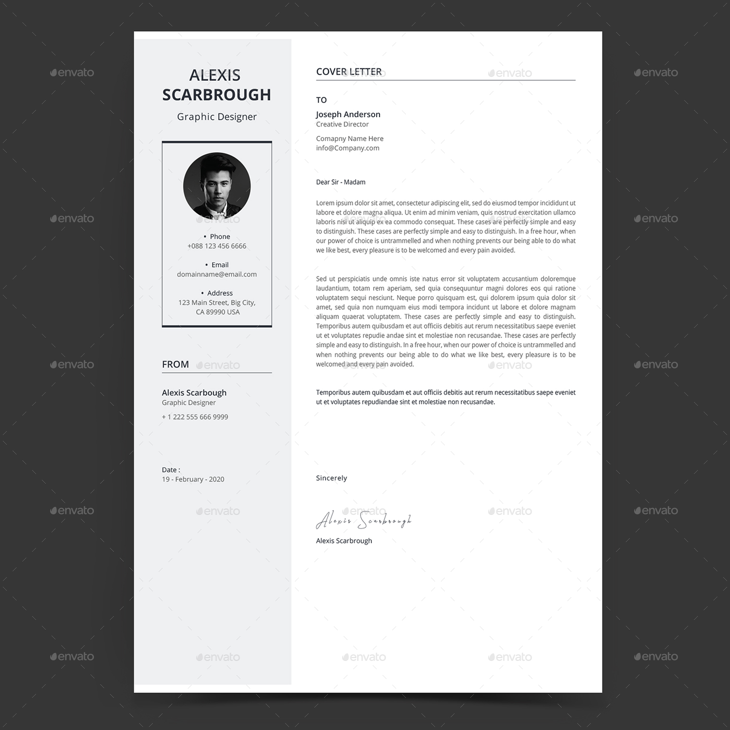 Resume/CV by MokbulArtDesign | GraphicRiver